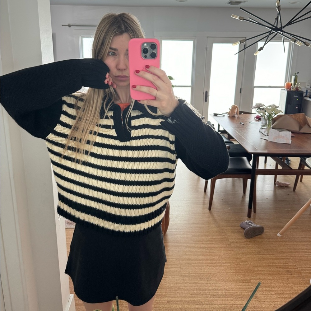 Ciao Lucia polo sweater. Striped size small. No signs of wear. Super soft